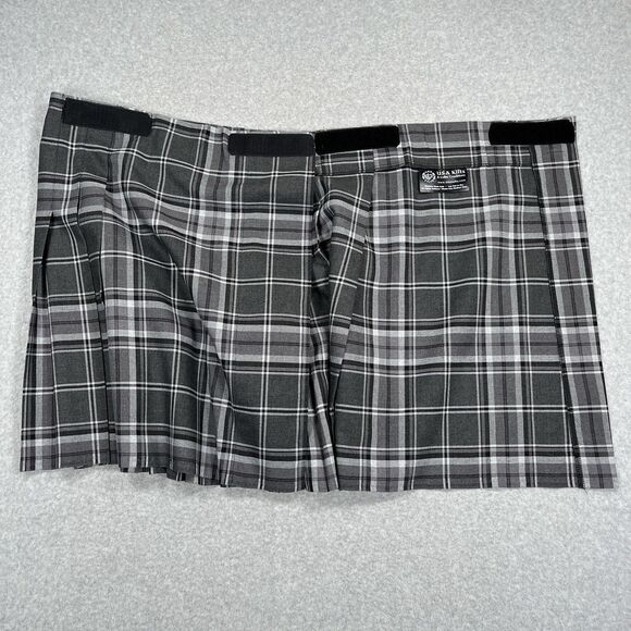 USA Kilts Celtic Traditions Kilt Mens Adjustable Size Gray Tartan Plaid Pleated - Picture 7 of 7